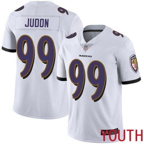 Baltimore Ravens Limited White Youth Matt Judon Road Jersey NFL Football #99 Vapor Untouchable->youth nfl jersey->Youth Jersey